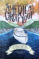 Drawing of a boat on water with Exploring America's Great Loop text